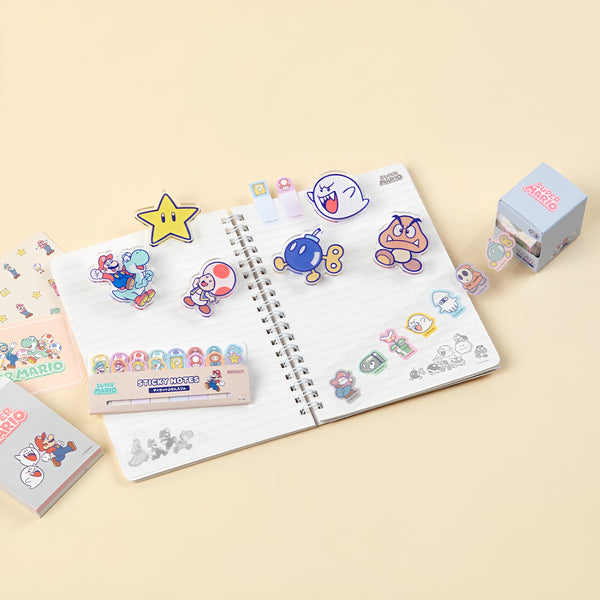 Sun-Star & Nintendo Super Mario Masking Sticker Roll - Limited Edition