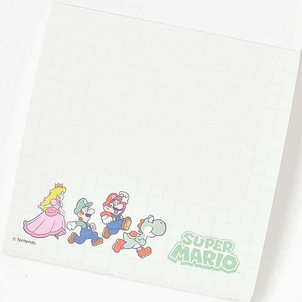 Sun-Star & Nintendo Super Mario Square Memo Pad - Limited Edition