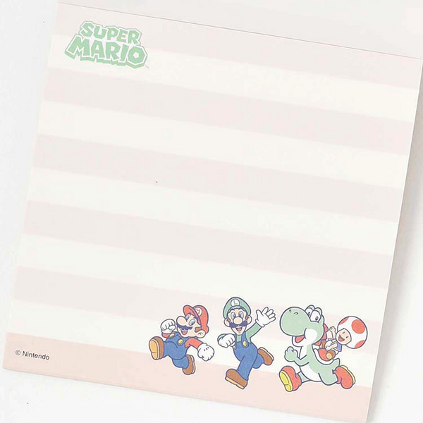 Sun-Star & Nintendo Super Mario Square Memo Pad - Limited Edition
