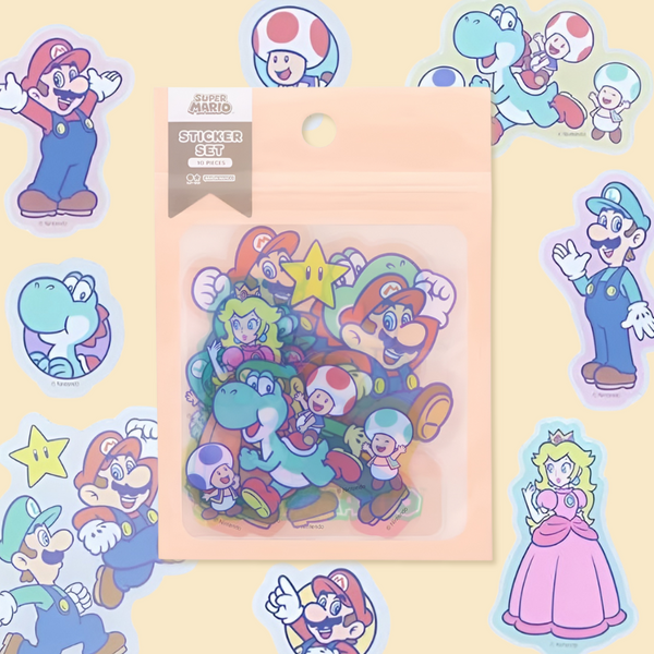 Sun-Star & Nintendo Super Mario Stickers - Limited Edition