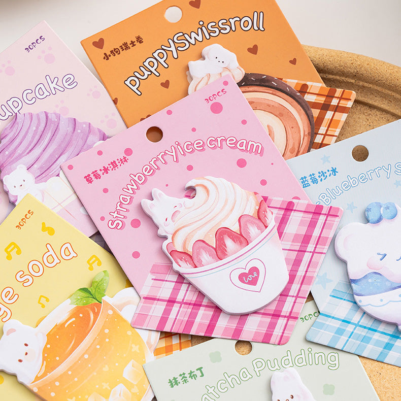 Dessert Sticky Notes Sweet Critters Sticky Notes | Kawaii Pen Shop