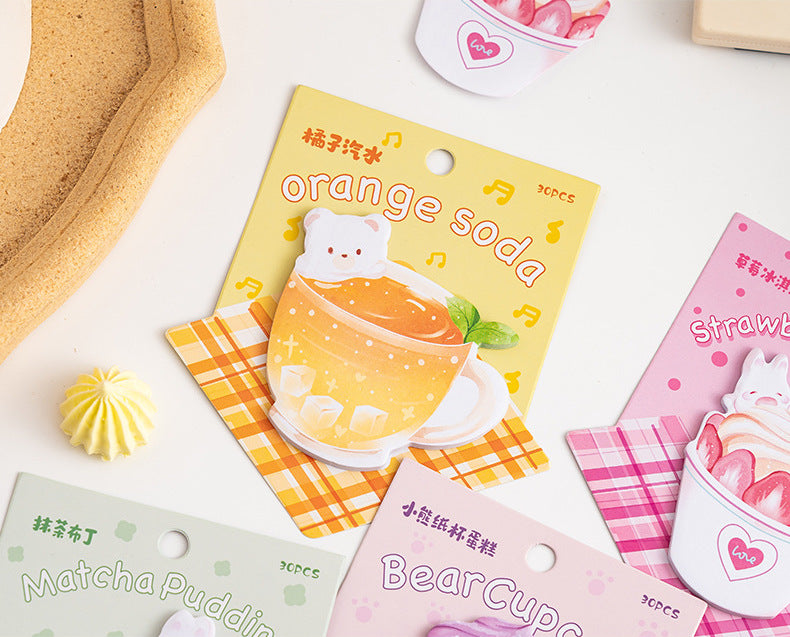 Dessert Sticky Notes Sweet Critters Sticky Notes | Kawaii Pen Shop