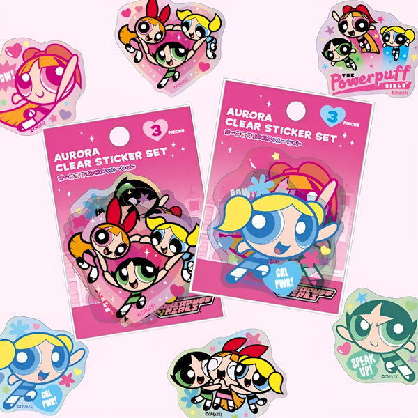 The Powerpuff Girls Clear Sticker Set - Limited Aurora Edition