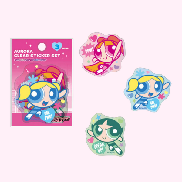 The Powerpuff Girls Clear Sticker Set - Limited Aurora Edition