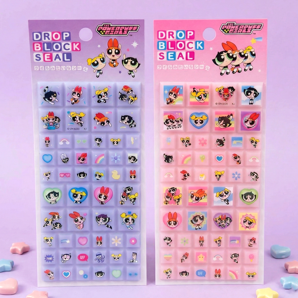 The Powerpuff Girls Drop Block Stickers