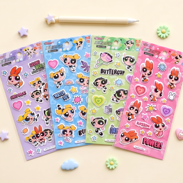 The Powerpuff Girls Puffy Stickers