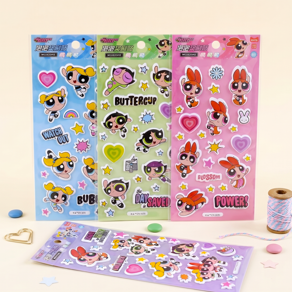 The Powerpuff Girls Puffy Stickers