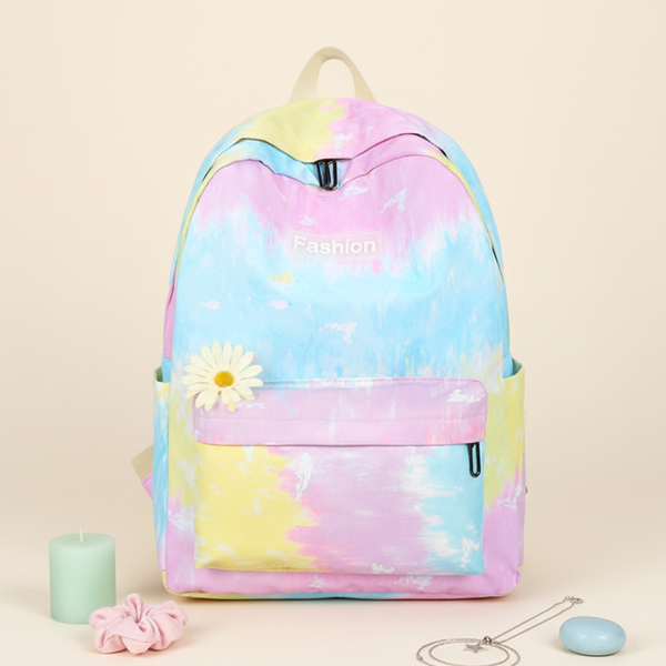 Rainbow Tie-Dye Nylon Backpack - LIMITED STOCK - 20 PIECES!!!