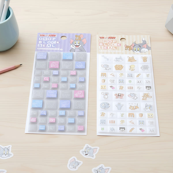 Block Sticker Rokto Tom & Jerry Drop Block Stickers | Kawaii Pen Shop