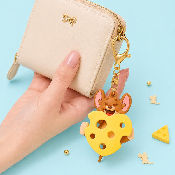 Tom & Jerry Pendant Keychain - I Love Cheese - Limited Edition - Jerry