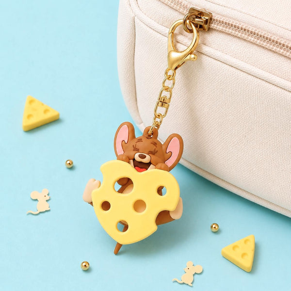 Tom & Jerry Pendant Keychain - I Love Cheese - Limited Edition - Jerry