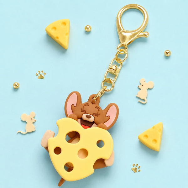 Tom & Jerry Pendant Keychain - I Love Cheese - Limited Edition - Jerry