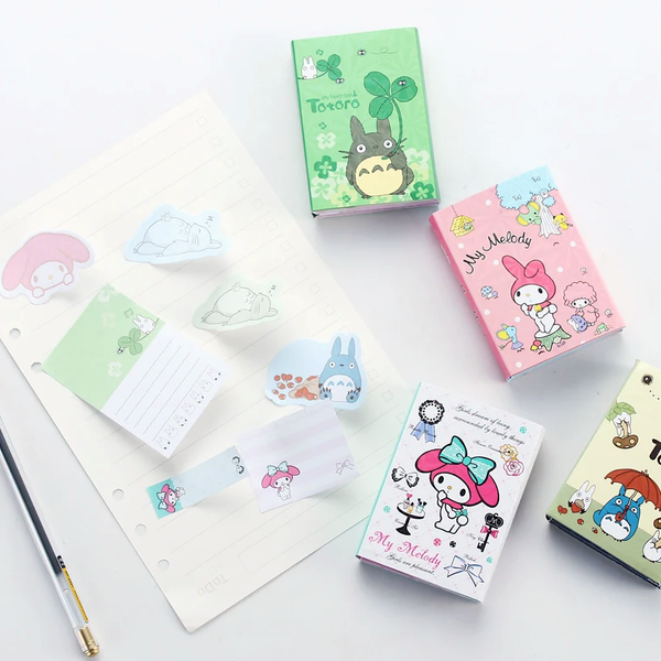 Totoro & My Melody Sticky Memo Set