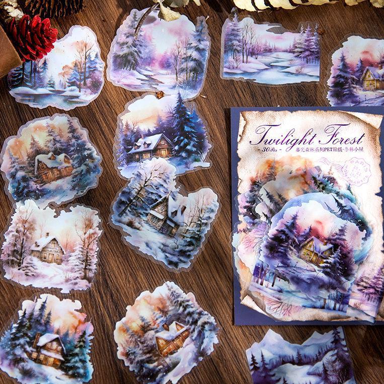 Twilight Landscape Sticker Set Twilight Landscape Sticker Set