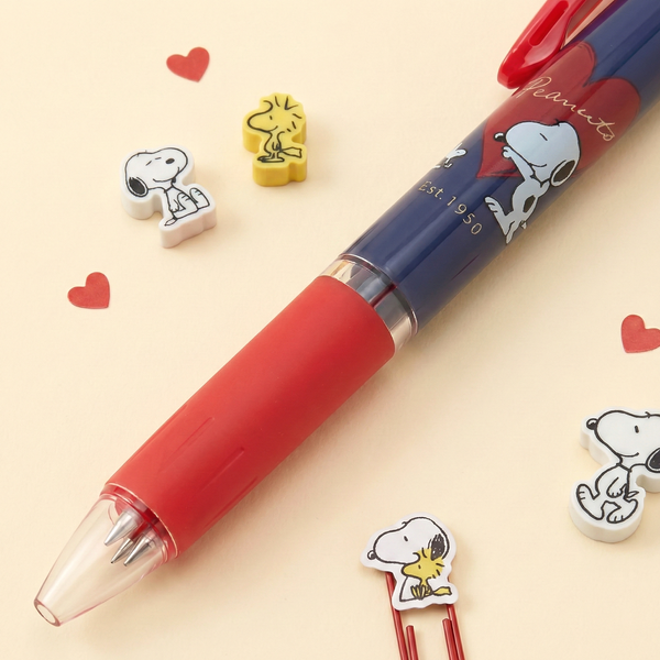 Uni Jetstream Peanuts Snoopy 3-in-1 Multi Color Pen - Heart Hug