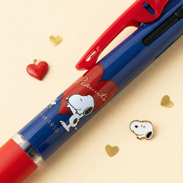 Uni Jetstream Peanuts Snoopy 3-in-1 Multi Color Pen - Heart Hug