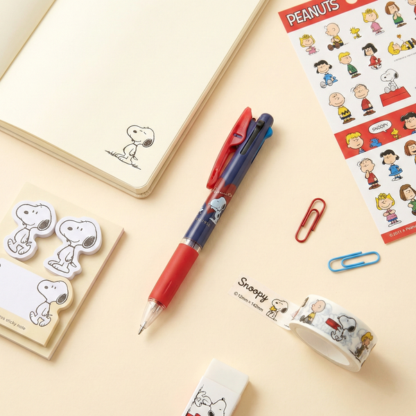 Uni Jetstream Peanuts Snoopy 3-in-1 Multi Color Pen - Heart Hug