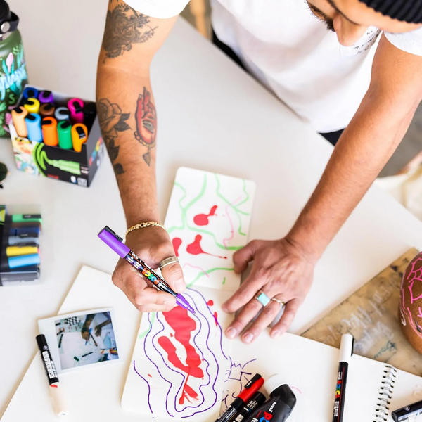 Uni Posca Paint Marker - Extra Fine Point - 12 Color Set