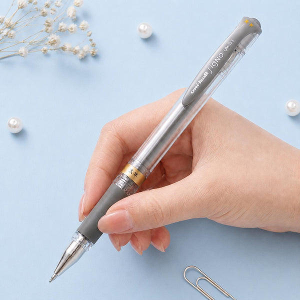 Uni-ball Signo Broad Gel Pen - Silver Ink