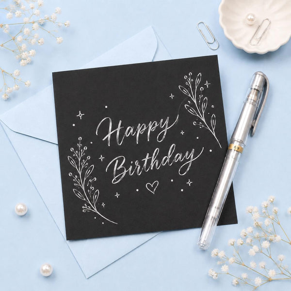 Uni-ball Signo Broad Gel Pen - Silver Ink