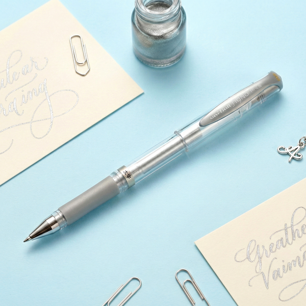 Uni-ball Signo Broad Gel Pen - Silver Ink