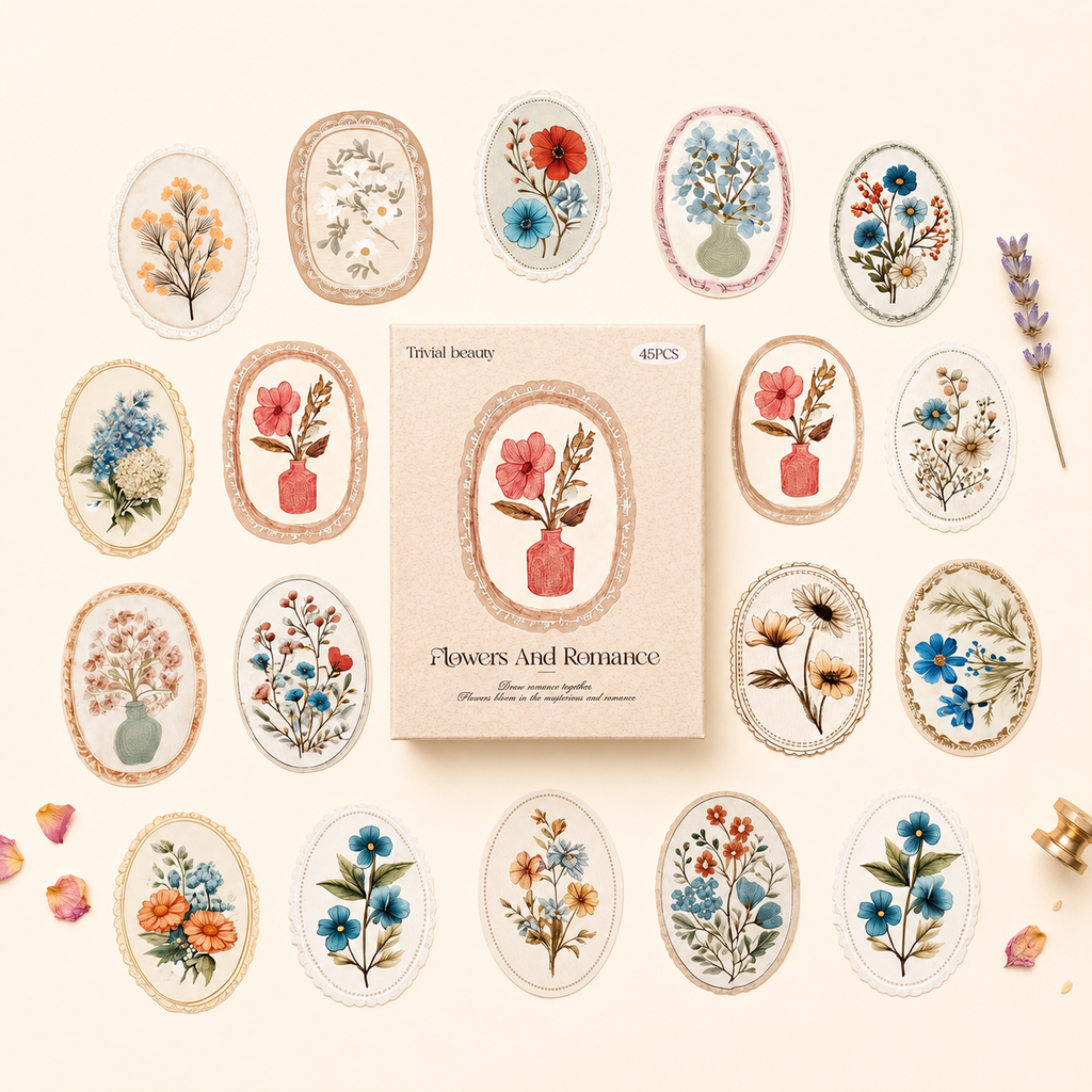 Vintage Botanica Label Stickers