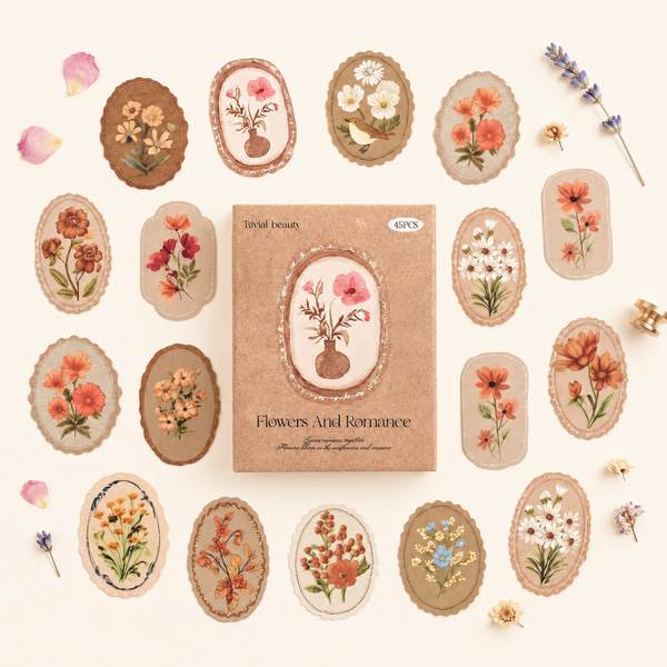 Vintage Botanica Label Stickers