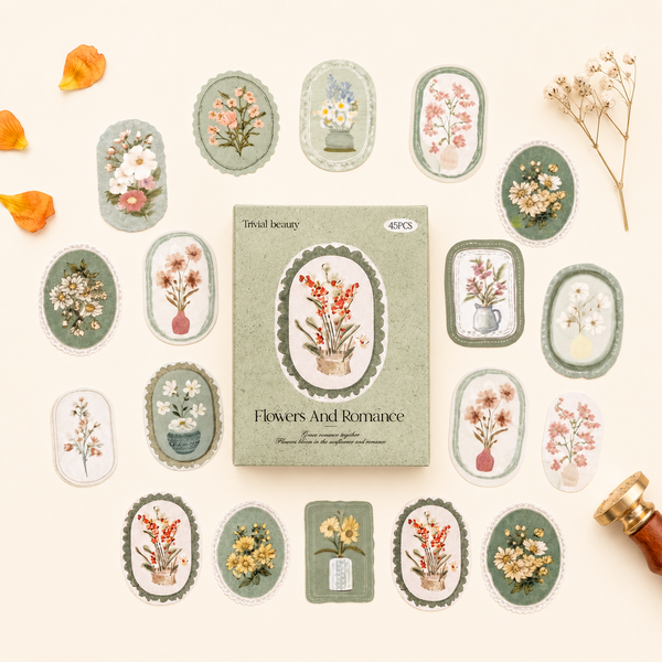 Vintage Botanica Label Stickers