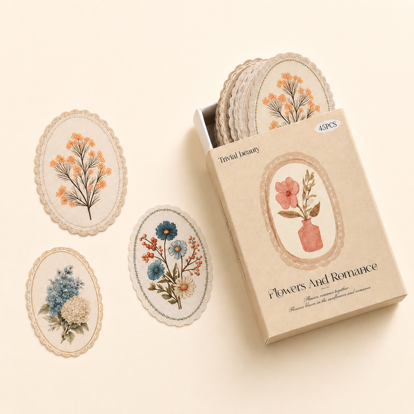 Vintage Botanica Label Stickers