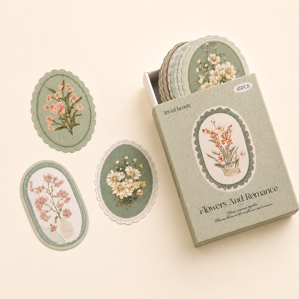 Vintage Botanica Label Stickers