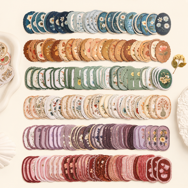 Vintage Botanica Label Stickers