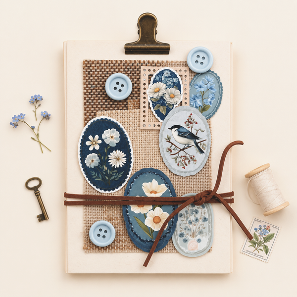 Vintage Botanica Label Stickers