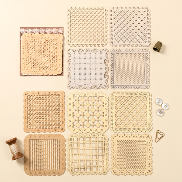 Vintage Crochet Paper Set