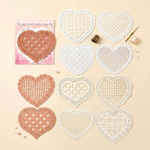 Vintage Crochet Paper Set