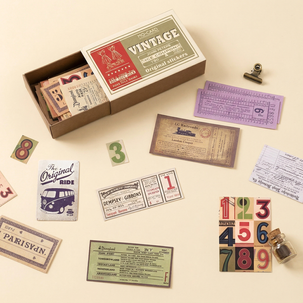 Vintage Label Stickers - Tickets