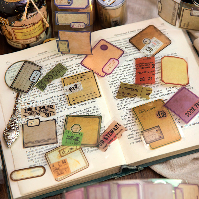 Vintage Label Washi Sticker Rolls | Kawaii Pen Shop