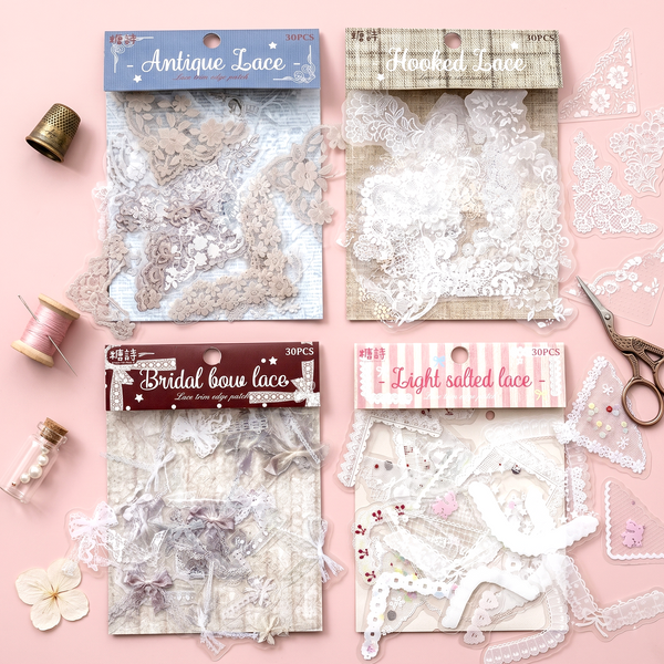 Vintage Lace Corner Stickers