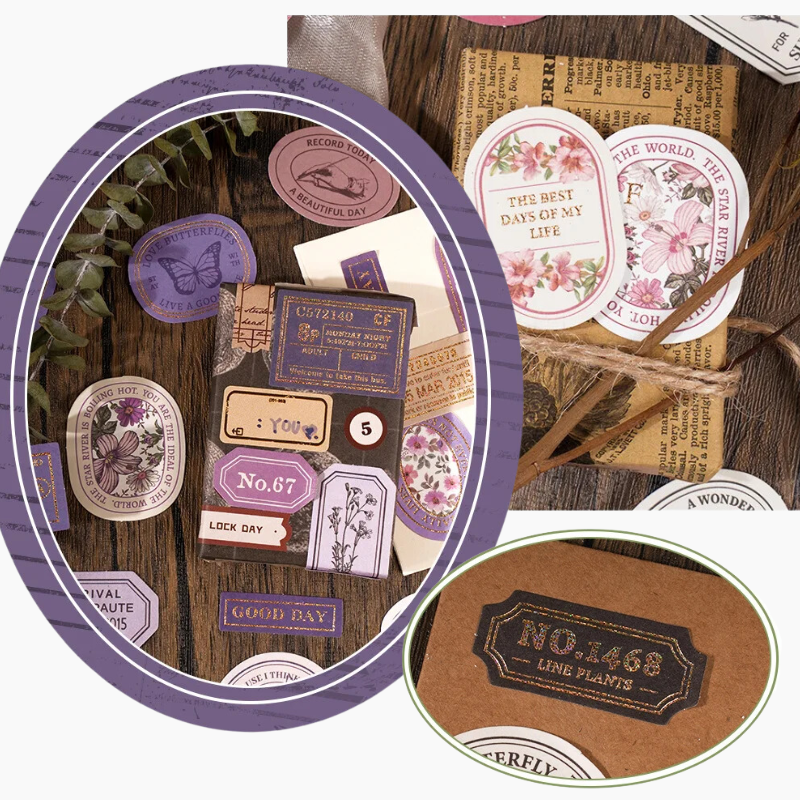 Vintage Seal Boxed Journaling Stickers | Kawaii Pen Shop