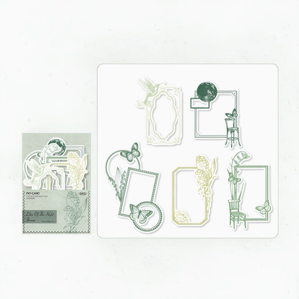 Vintage Vignette Die-Cut Stickers