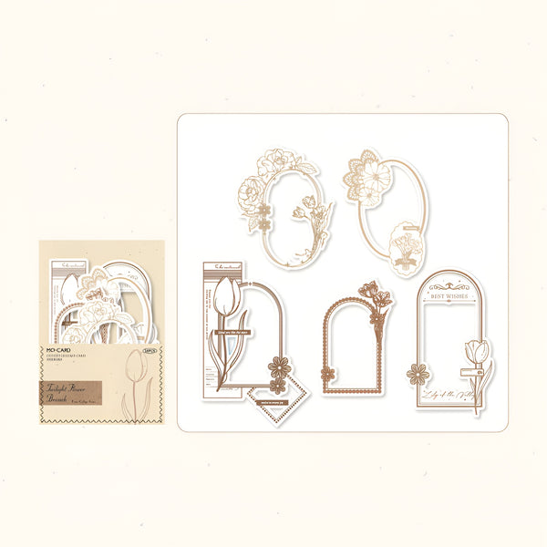 Vintage Vignette Die-Cut Stickers