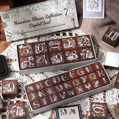 Whimsical Nature Stamp Collection - Alphabet and Numbers