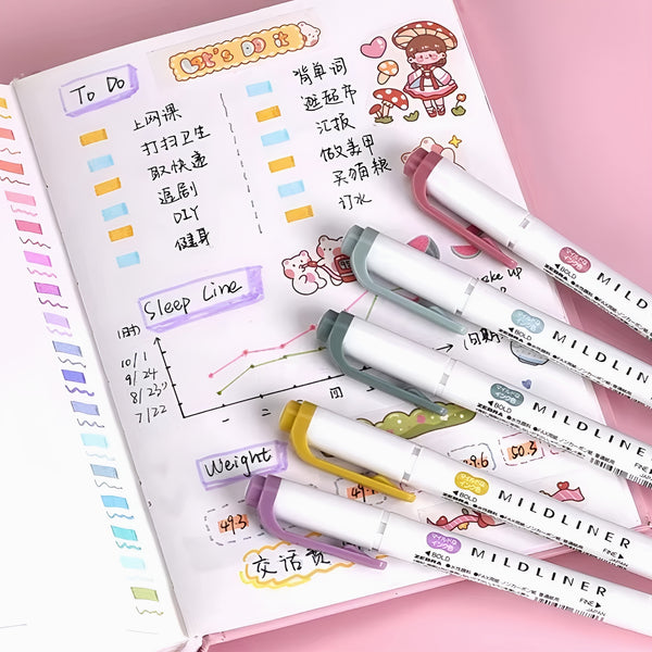 Zebra Mildliner Double Sided Highlighters NEW COLORS