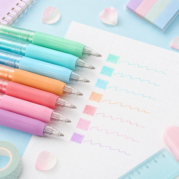 Zebra Sarasa Clip Milk Color Gel Pen - 8 Color Set
