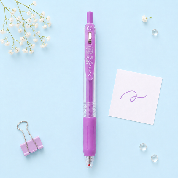 Zebra Sarasa Clip Milk Color Gel Pen - 8 Color Set