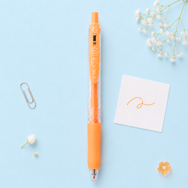 Zebra Sarasa Clip Milk Color Gel Pen - 8 Color Set
