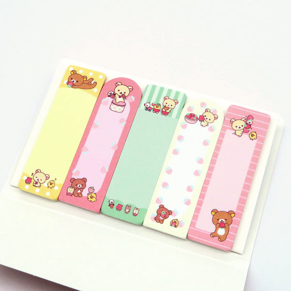 San-x Rilakkuma Index Sticky Notes - Happy Day