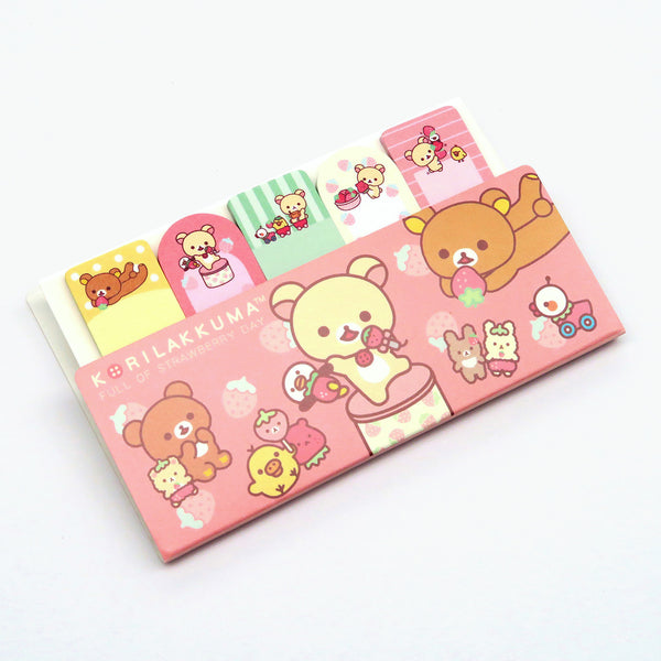 San-x Rilakkuma Index Sticky Notes - Happy Day