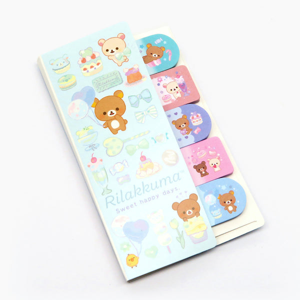 San-x Rilakkuma Index Sticky Notes - Happy Day