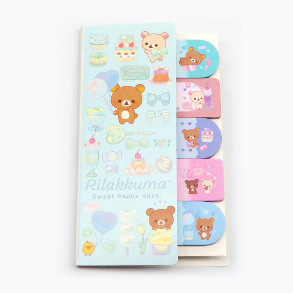 San-x Rilakkuma Index Sticky Notes - Happy Day