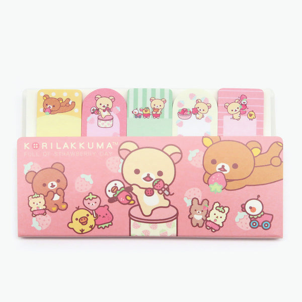 San-x Rilakkuma Index Sticky Notes - Happy Day